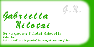 gabriella milotai business card